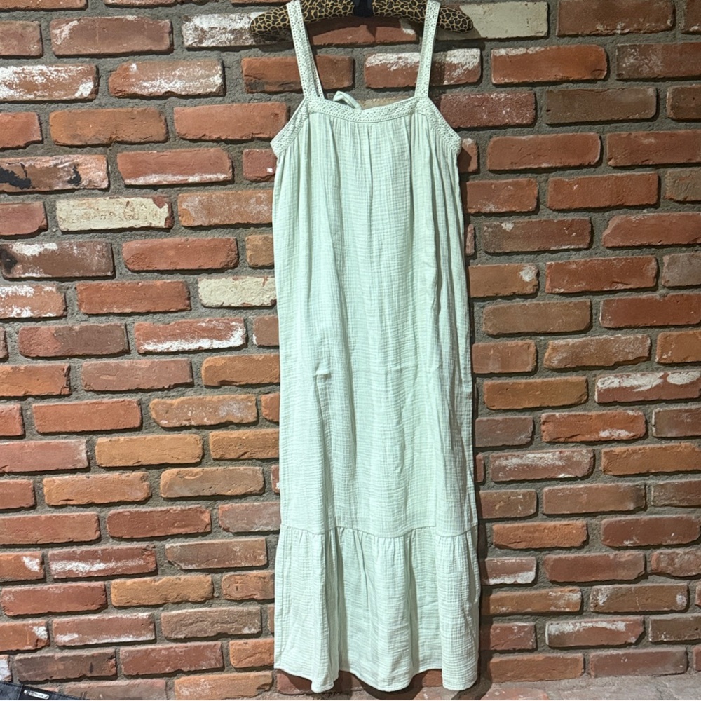 Magaschoni Elegant Cool Mint Green Maxi Dress